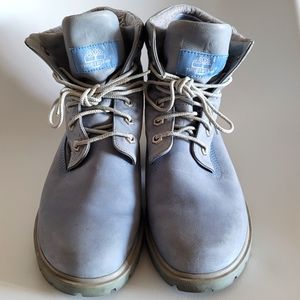 Timberland Light Blue Fold-Over Boots